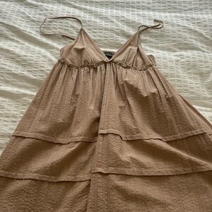 Women’s mini dress, lightweight, spaghetti strap, nude, never worn, size S
